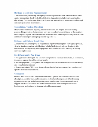 Earth Goddess Consultation Findings Published